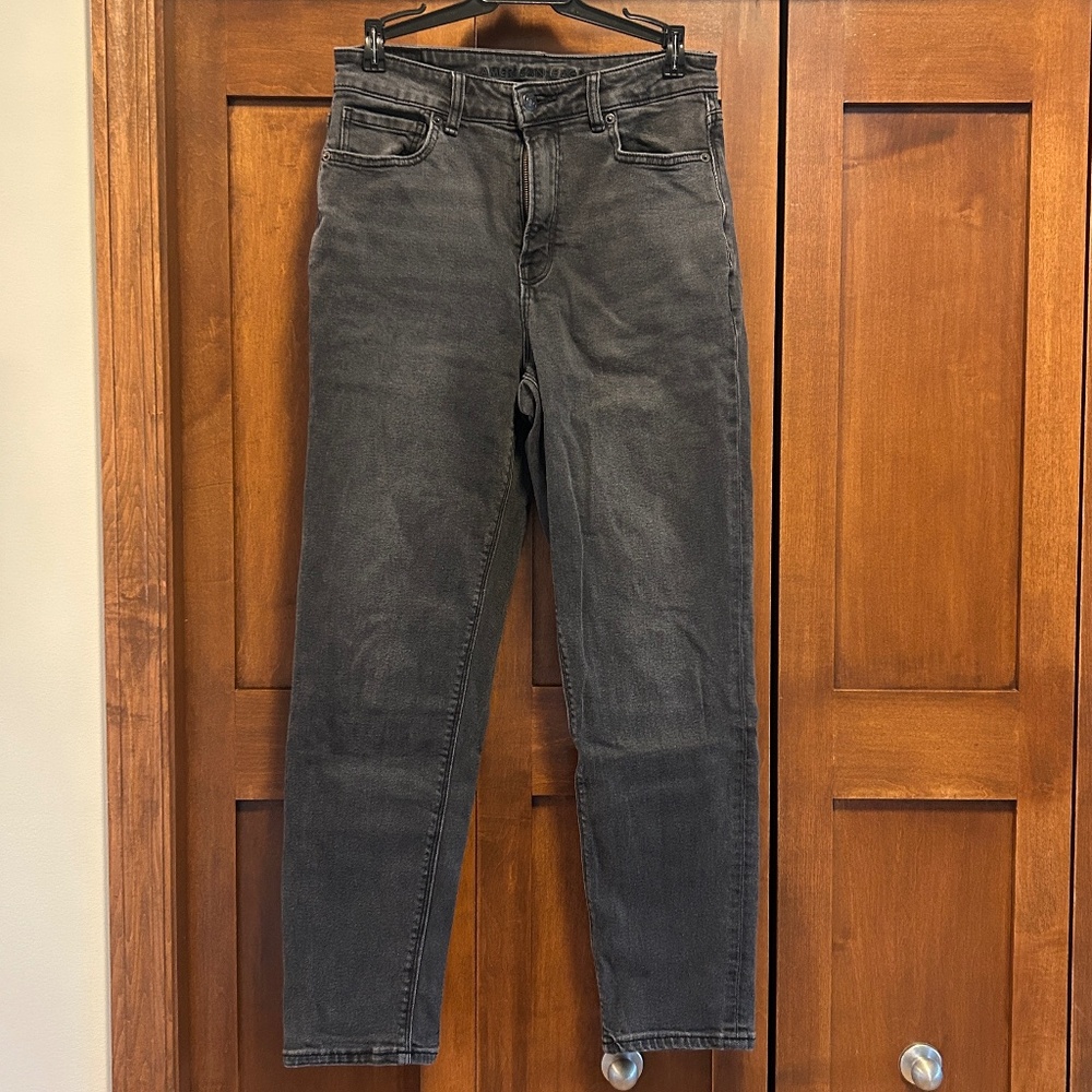 AE American Eagle Women's Black Stretch High Waist Jeans size 6 LN
